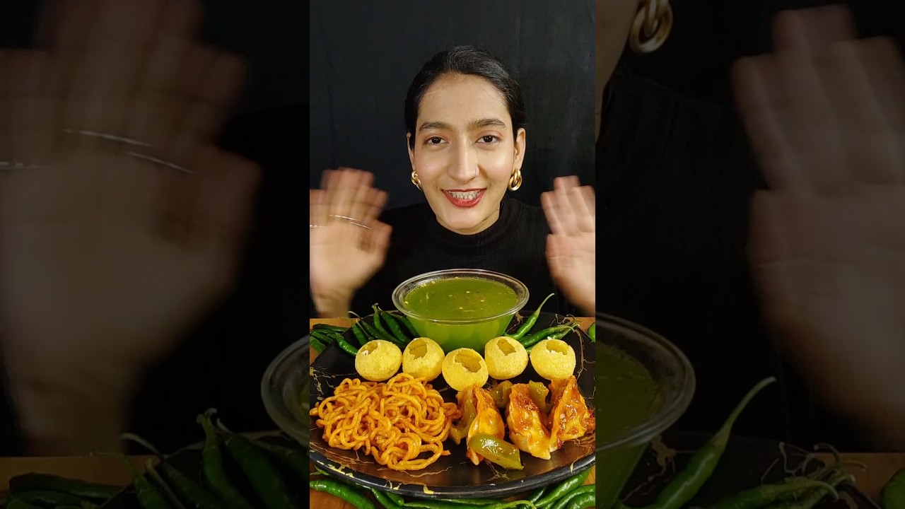 PANI PURI, CHILLI MOMO, MAGGI EATING CHALLENGE 