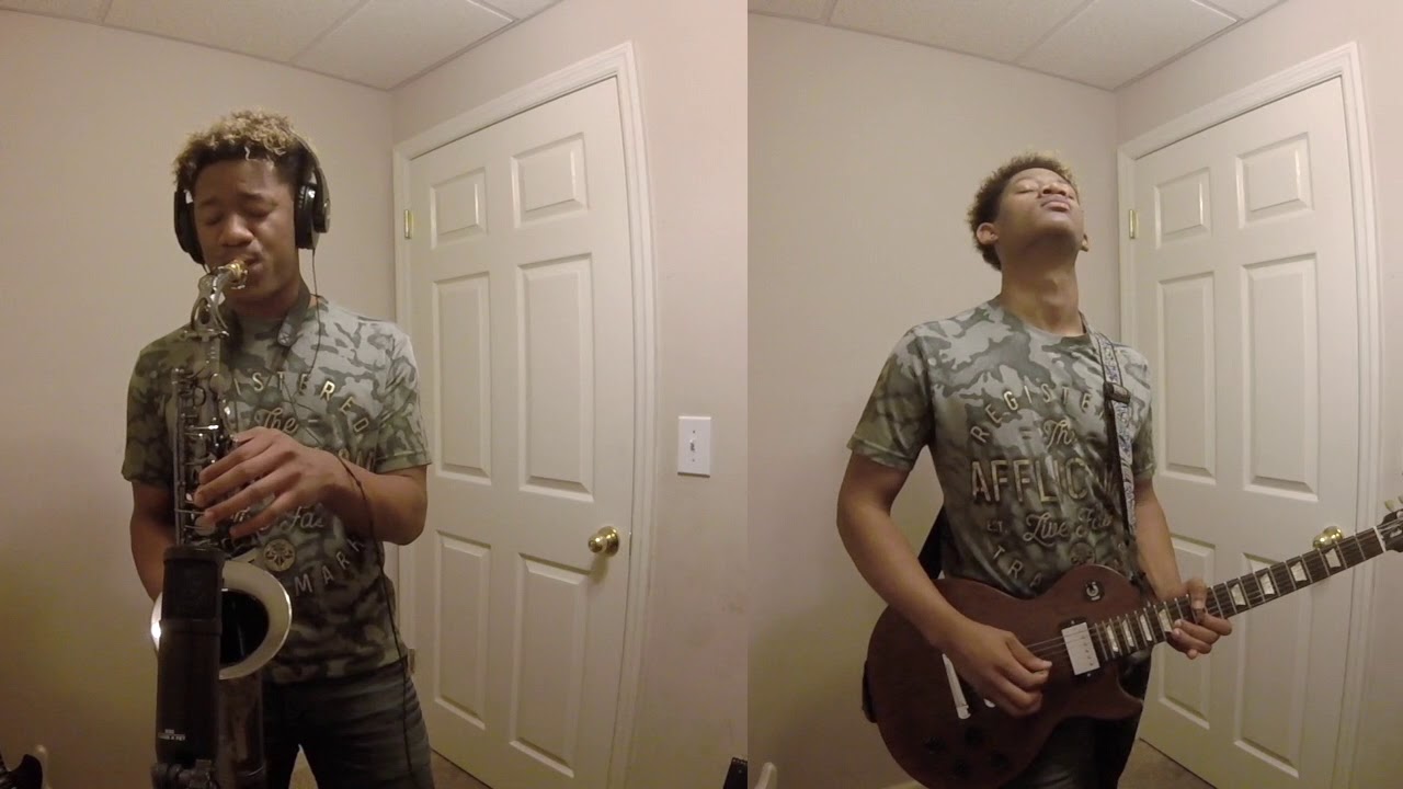 KISS IT BETTER BY RIHANNA GUITAR AND SAXOPHONE COVER BY RYON SCHULTZ
