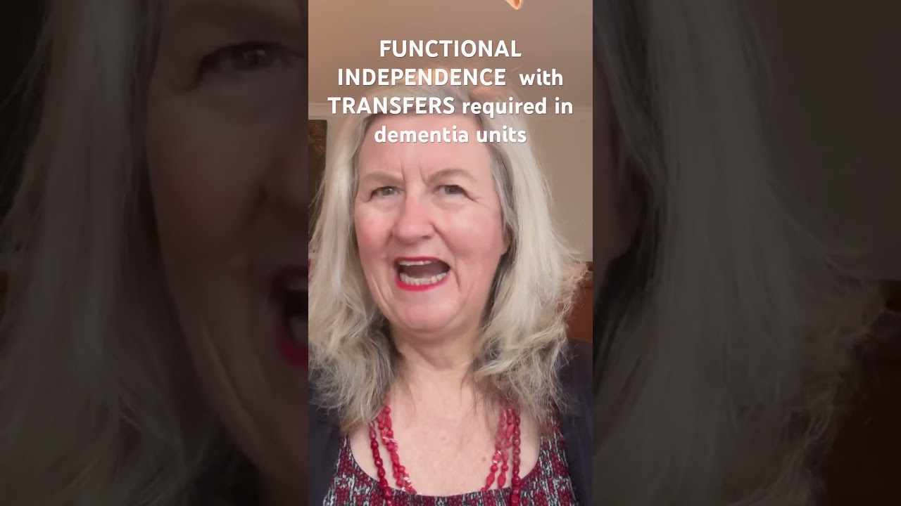 Independent transferring from sitting to standing required to be in a D3 dementia unit #dementia