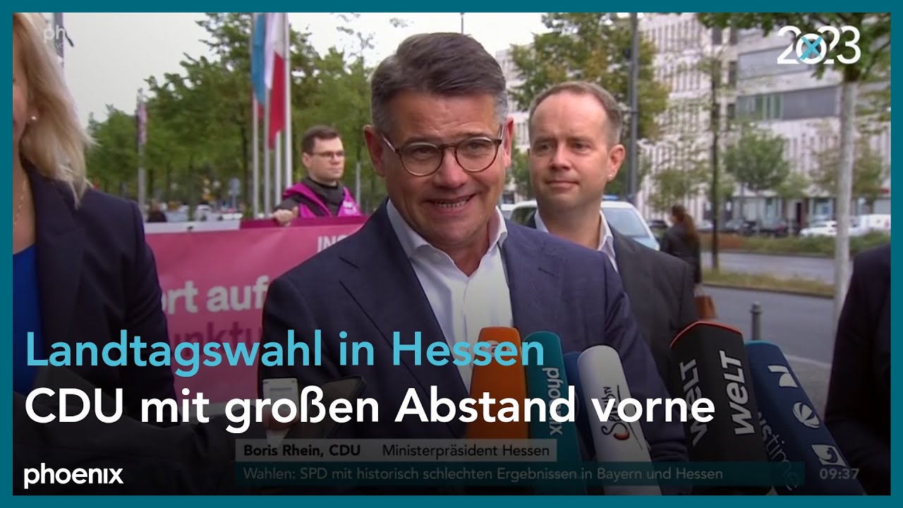 Boris Rhein zu den Landtagswahlen in Bayern und Hessen am 09.10.23