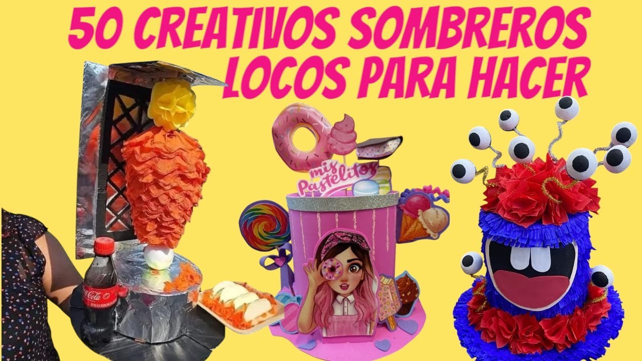 ¡Haz el mejor SOMBRERO LOCO para Niños!Tutorial fácil paso a paso te encantara