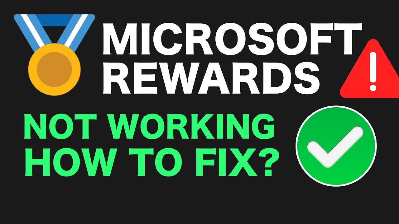 Why Microsoft Rewards Not Working ? How To FIX MICROSOFT REWARDS Today ?