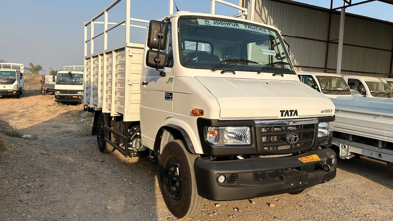Tata 407 Gold Sfc Rj BS6 Phase-2 2024 Model Pickup Truck Review टाटा 407 गोल्ड रिव्यु