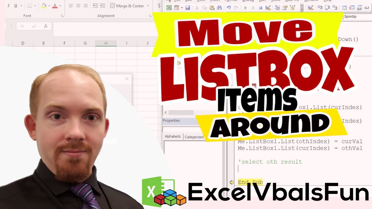Move ListBox Items Around - ExcelVbaIsFun