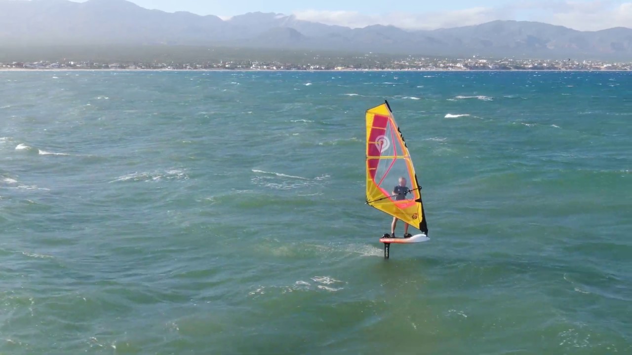 WINDFOILING ACTION LA VENTANA, BAJA 2019 GREG GLAZIER & EMILY RIDGWAY on SLINGSHOT BOARDS and FOILS.