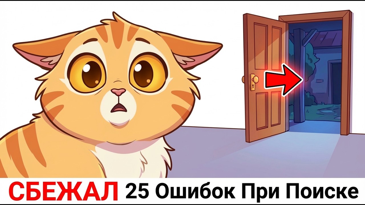 25 Ошибок Которые Совершают Все Когда Кошка ПРОПАЛА