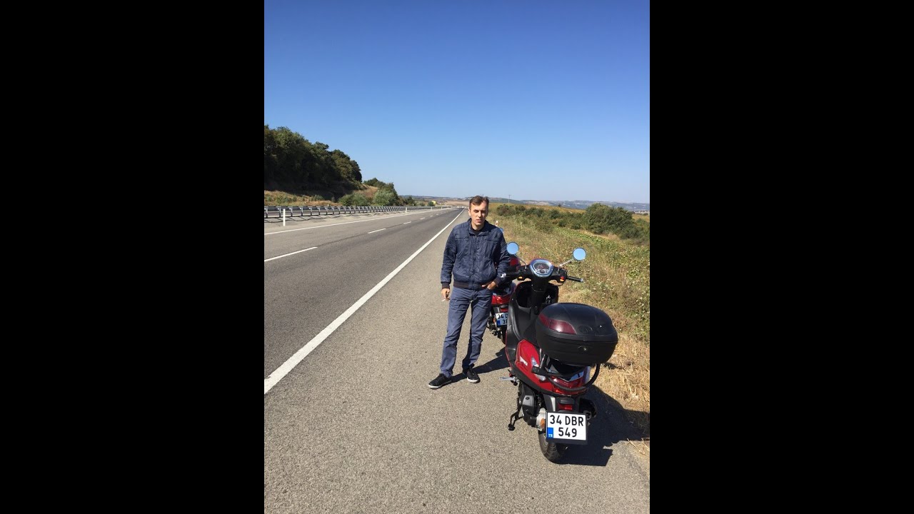 50 cc Yuki Enzo ile İstanbul Ayvalık 500 km Uzun yol Part 4