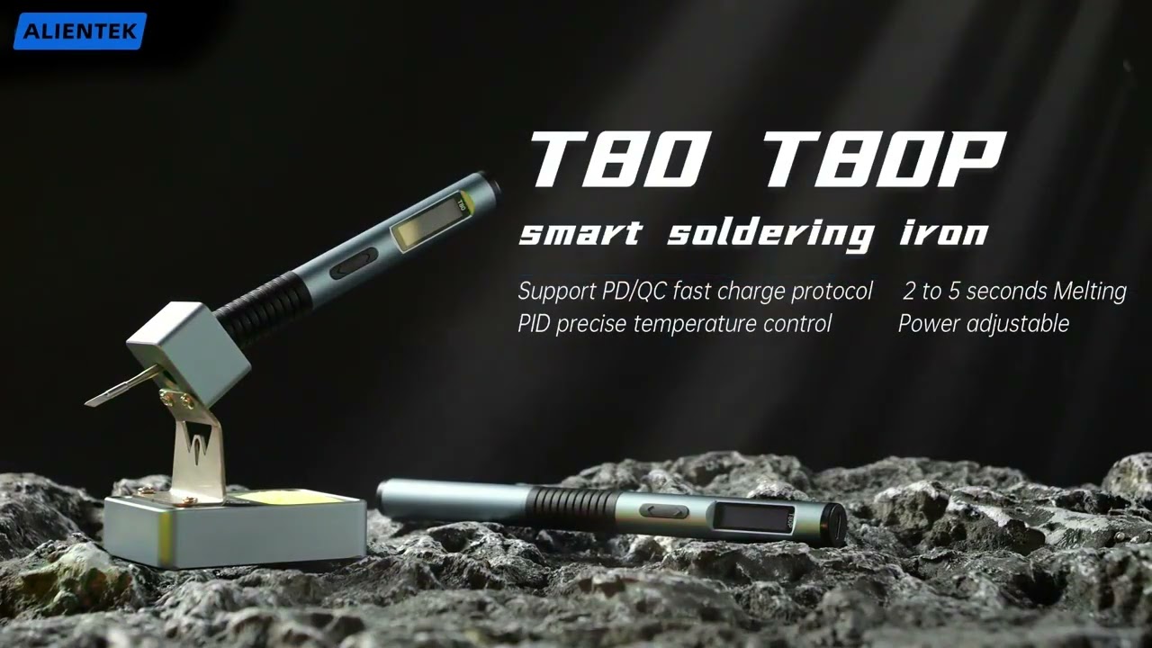 ALIENTEK T80 T80P Smart Soldering Iron PD 65W QC Adjustable