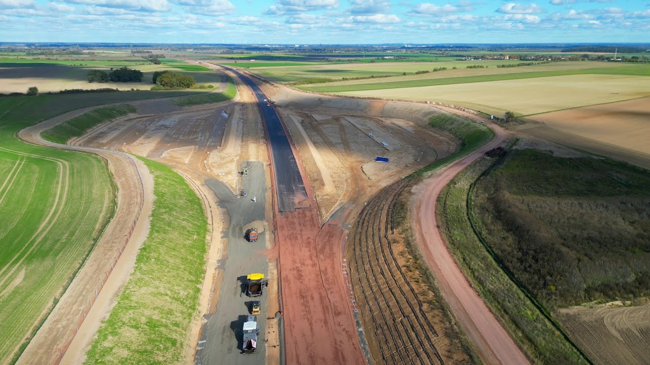 A14 Baustelle von Lüderitz bis Stendal, Oktober 2025
