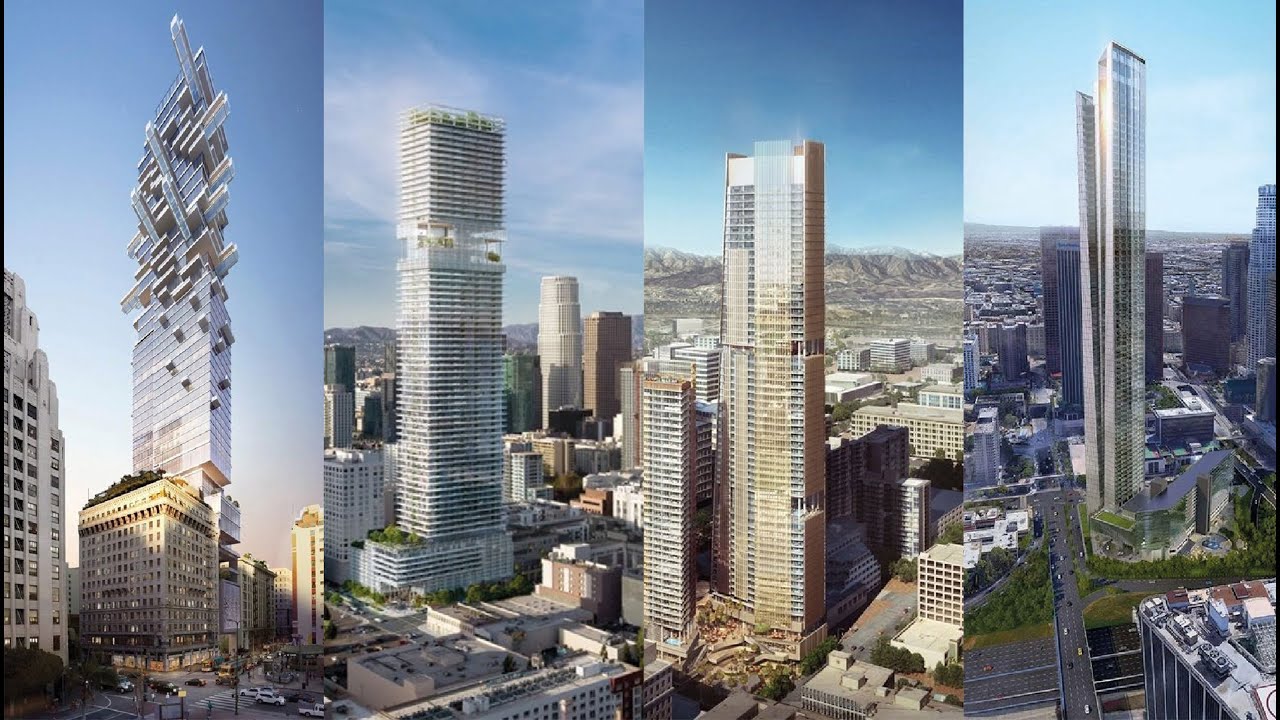 What are the tallest towers under construction in Los Angeles in 2025-2030