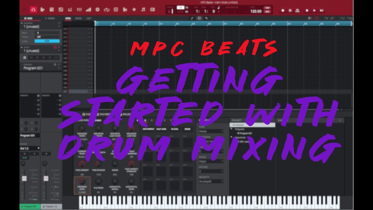Basic Drum mixing in MPC Beats