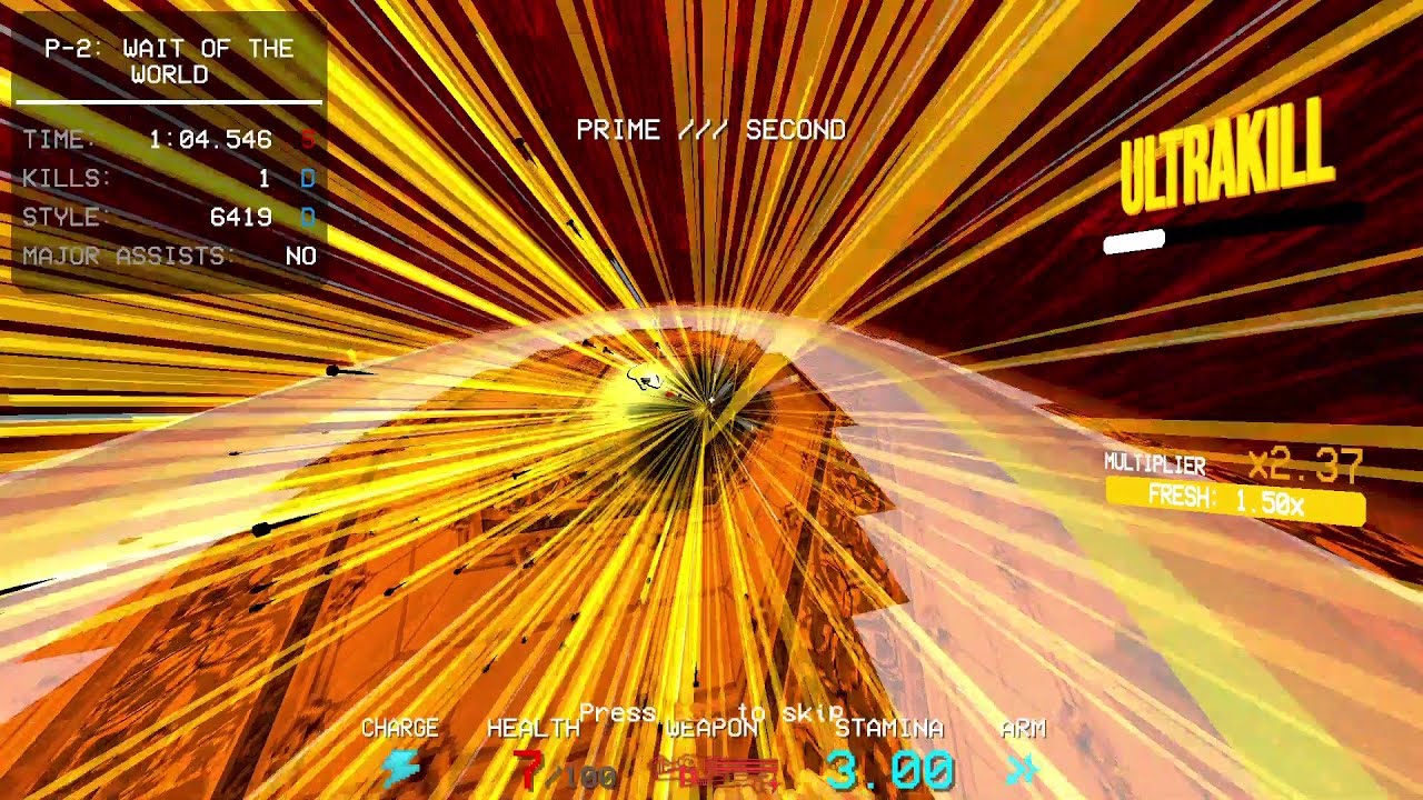 ULTRAKILL day 7 of hand to hand hammering Sisyphus Prime until FRAUD releases
