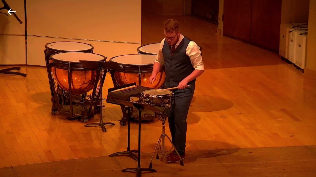 Cretan Dance from Three Dances for Solo Snare Drum by Warren Benson (performed by Jared Carnes)