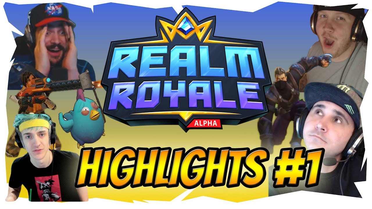 NINJA & TIMTHETATMAN *WIN* FIRST GAME!! REALM ROYALE HIGHLIGHTS! TOP MOMENTS Ep.1