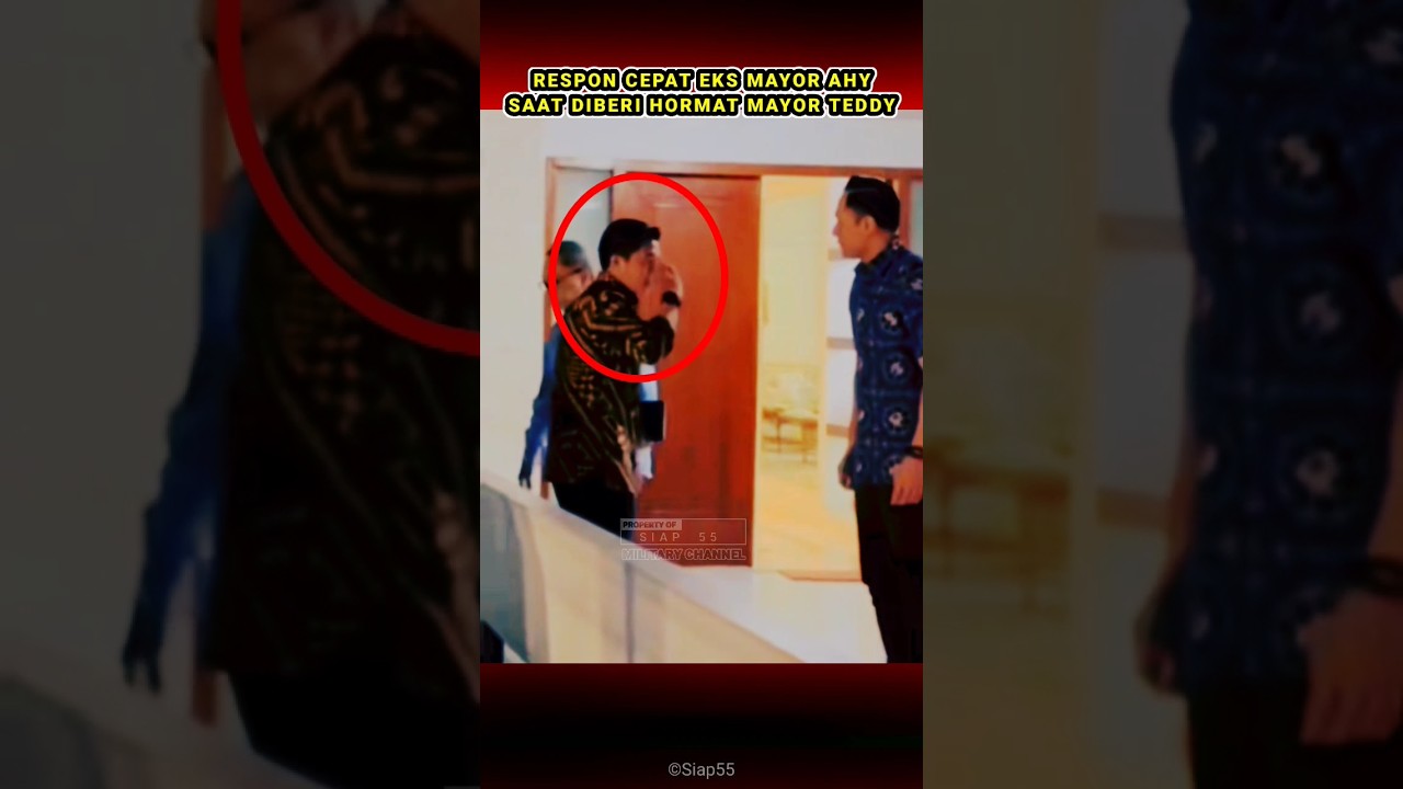 EKS MAYOR AHY MERESPON CEPAT MAYOR TEDDY #tni #mayorteddy #siap55 #short