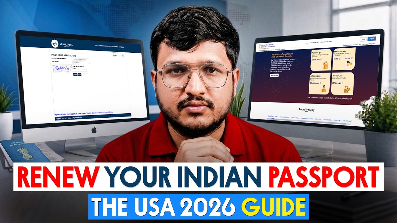 Как продлить паспорт Индии в США через Passport Seva и VFS Global (2026)