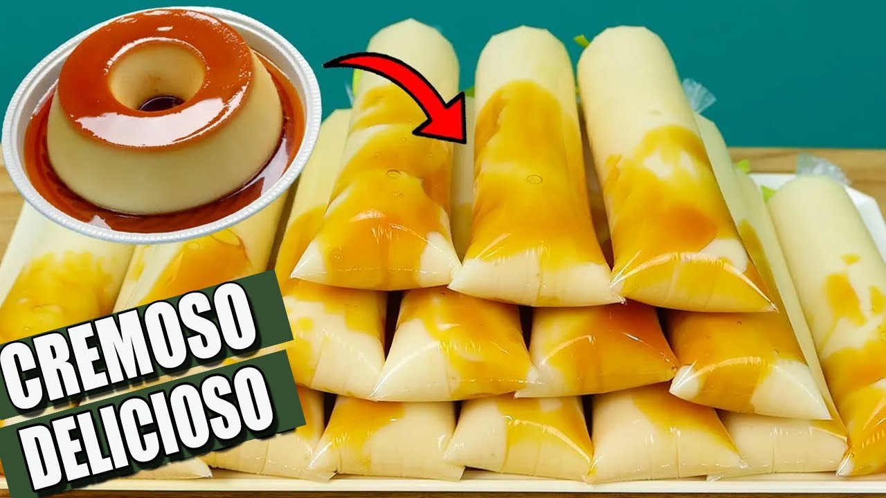 Geladinho DE PUDIM Gourmet CREMOSO e sem gosto de Ovo !!