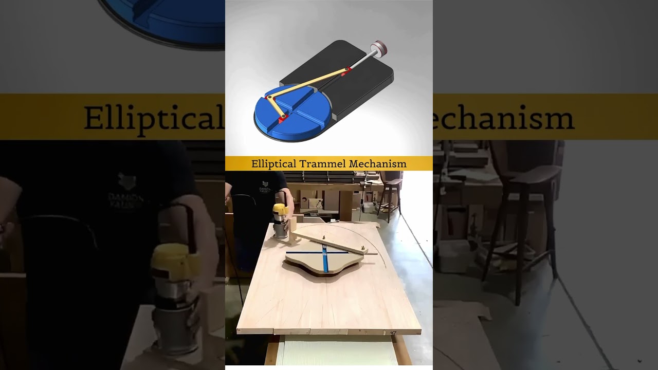 Application of Elliptical Trammel Mechanism #mechanical #mechanism #machine #trammel