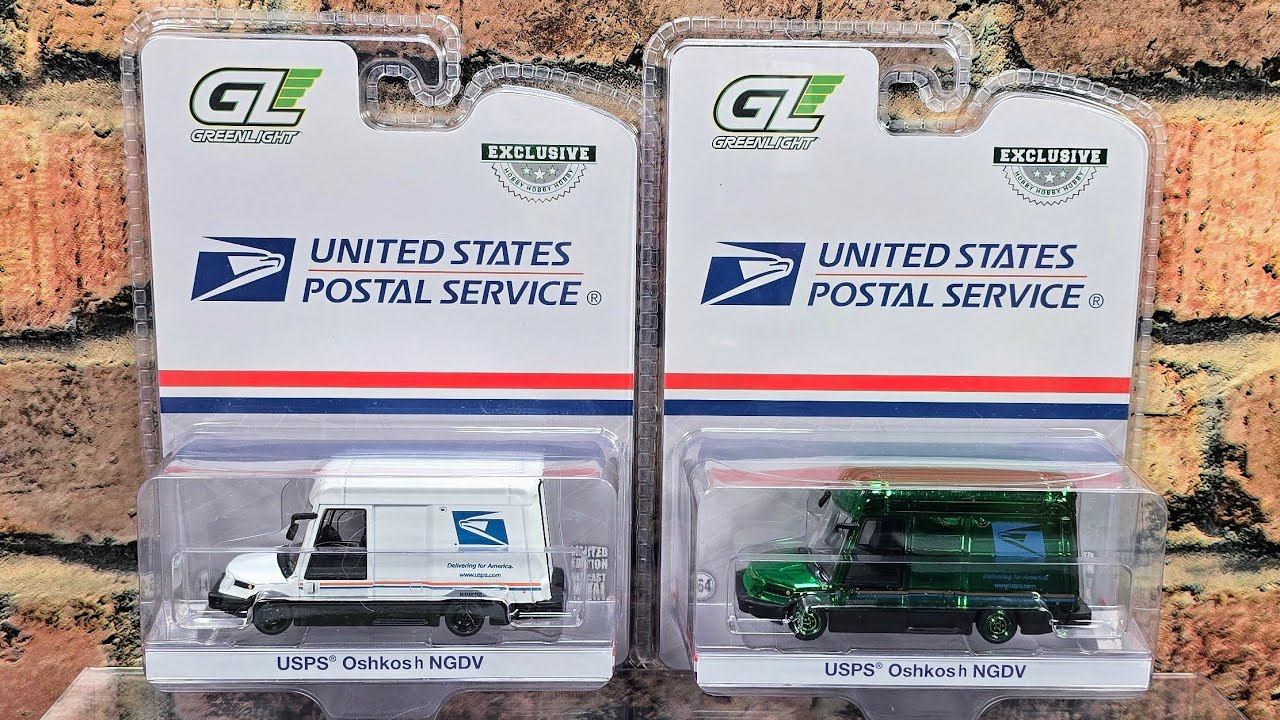 REVIEW: GreenLight 1:64 USPS Oshkosh NGDV Standard & Chase