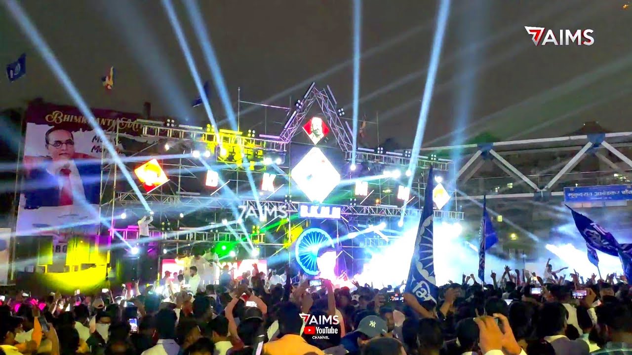 Bhim Jayanti Pune Visharantwadi 2022 lights & DJ 💙 Record Breaking Crowd.
