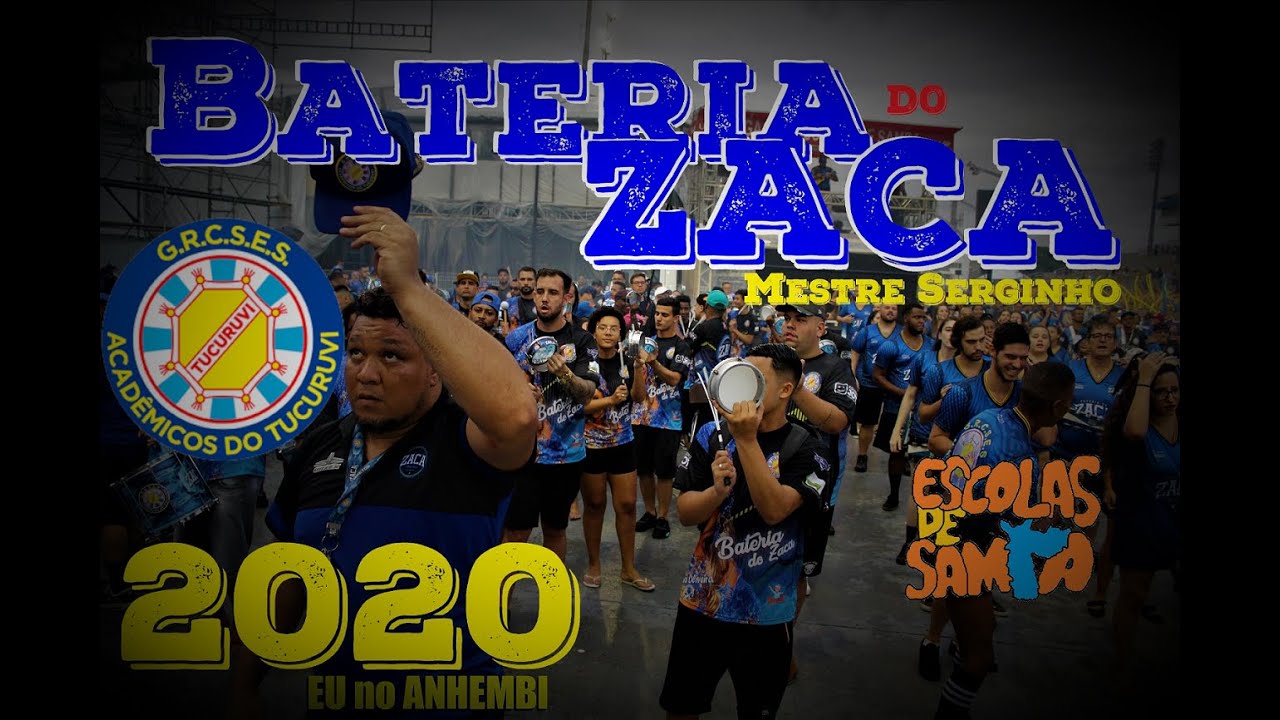 Bateria Acad&ecirc;micos do Tucuruvi 2020 - Passeio pela Bateria do ZACA na pista - Mestre Serginho -