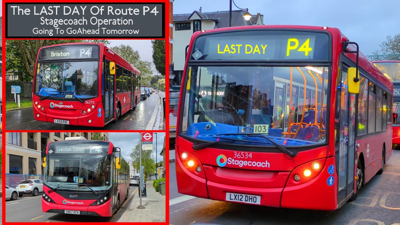 THE LAST DAY Of Route P4 Stagecoach Operation (Going To GoAhead) Enviro 200s & E200 MMCs (+Rares)
