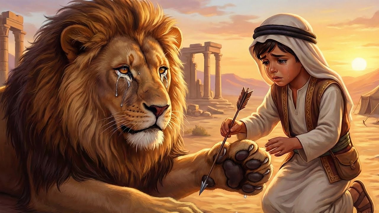 رحمة يتيم مع أسد جريح غيرت مصيره للأبد! لن تصدق ما حدث بعدها 🦁💔| قصة حقيقية 