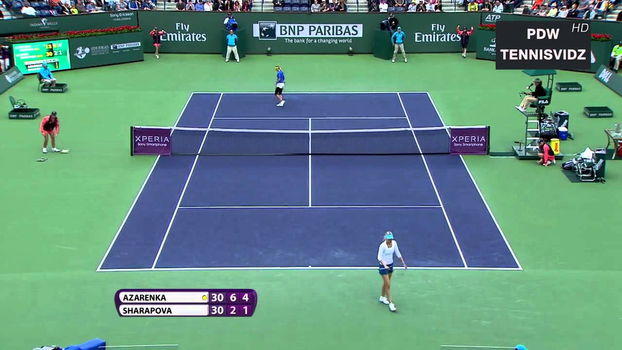 Azarenka vs Sharapova Indian Wells 2012 Highlights