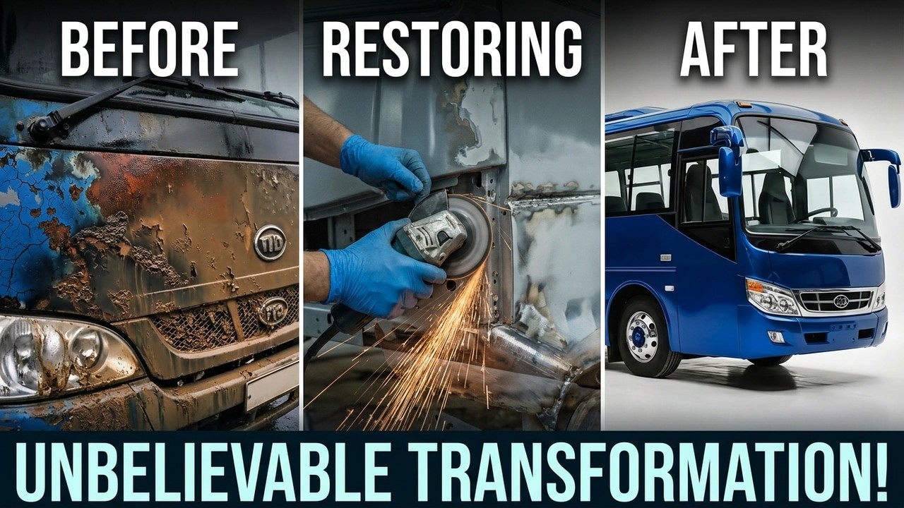 ASMR Car Restoration! Full Restoration 2005 Daewoo BS110 Bus