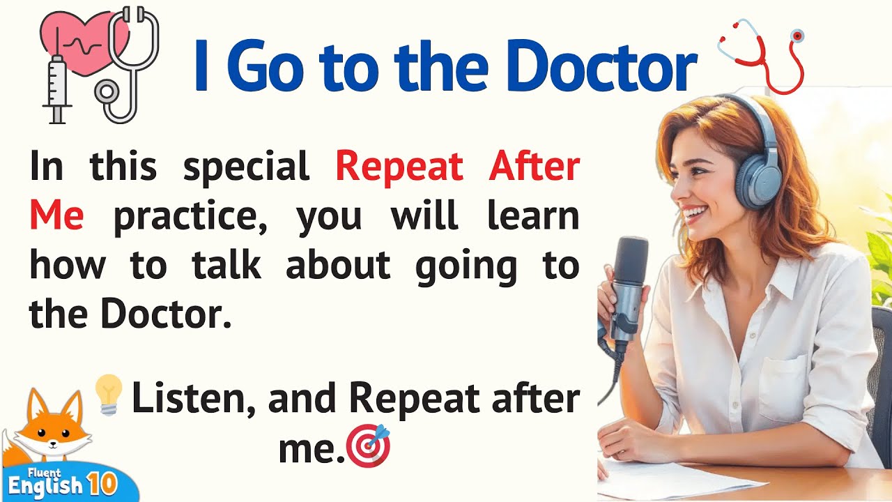 Express Your Symptoms in English 🩺 | Repeat After Me practice 😷