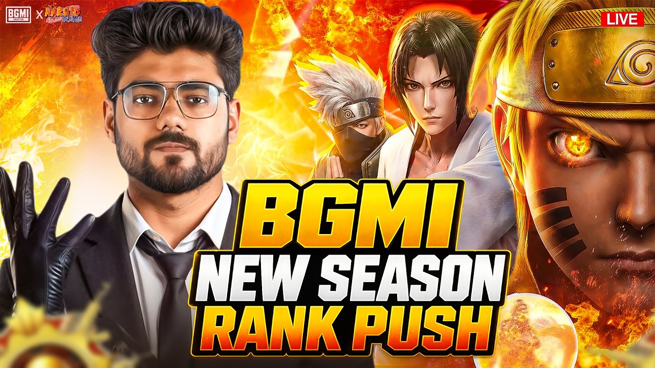 🔴NEW AUG Skin Crate Opening & Conqueror Rank Push DAY 1 - BGMI!