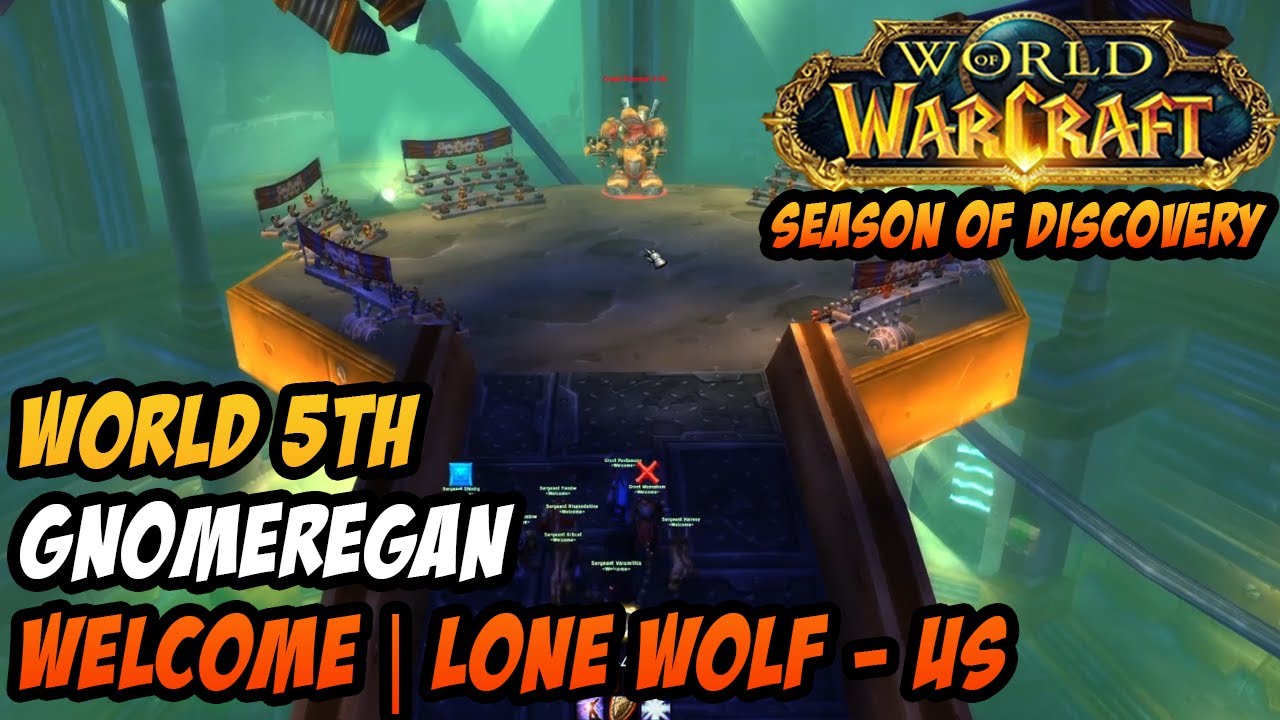 World 5th Gnomeregan - Welcome | Lone Wolf - Mage POV