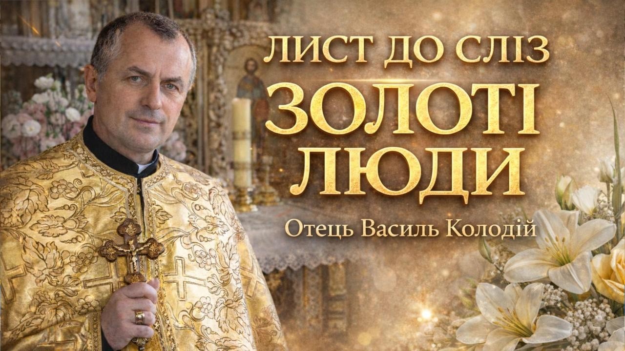 Отець Василь Колодій - Лист до сліз, золоті люди.