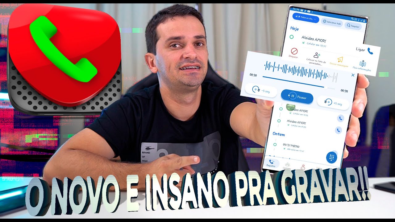 🔥ACHE!! Novo APLICATIVO que GRAVA LIGAÇÕES em ALTA QUALIDADE !! ADEUS DISCADOR do GOOGLE!!👏