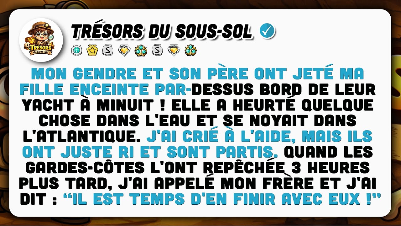 Mon Gendre Jette Ma Fille Enceinte Du Yacht, Sans Savoir Qui Est Vraiment Mon Frère.