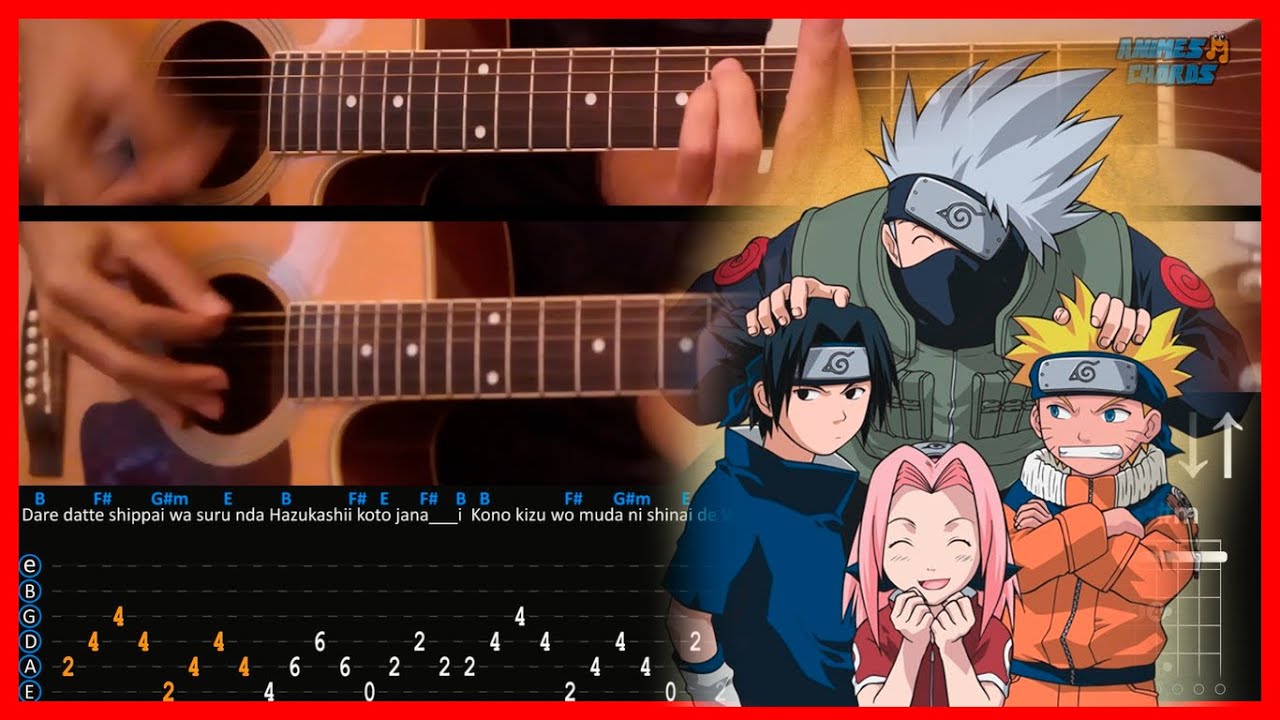 Naruto ED 4 - Alive | Acoustic Guitar Lesson [Tutorial + TAB + Chords]