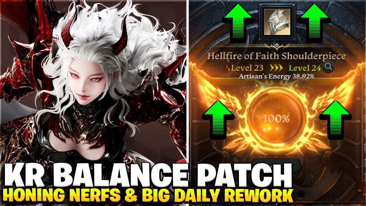 Lost Ark KR Ark Grid Balance Patch, Dailies REWORK & BIG Honing Nerfs
