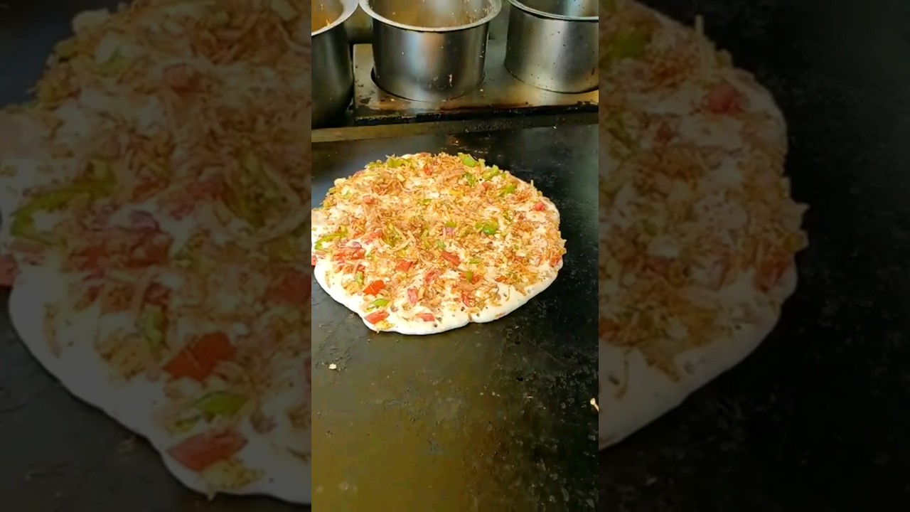 kolkata Masala Uttapam 💗 #shorts #shortsvideo #uttapam #food #streetfood #kolkata