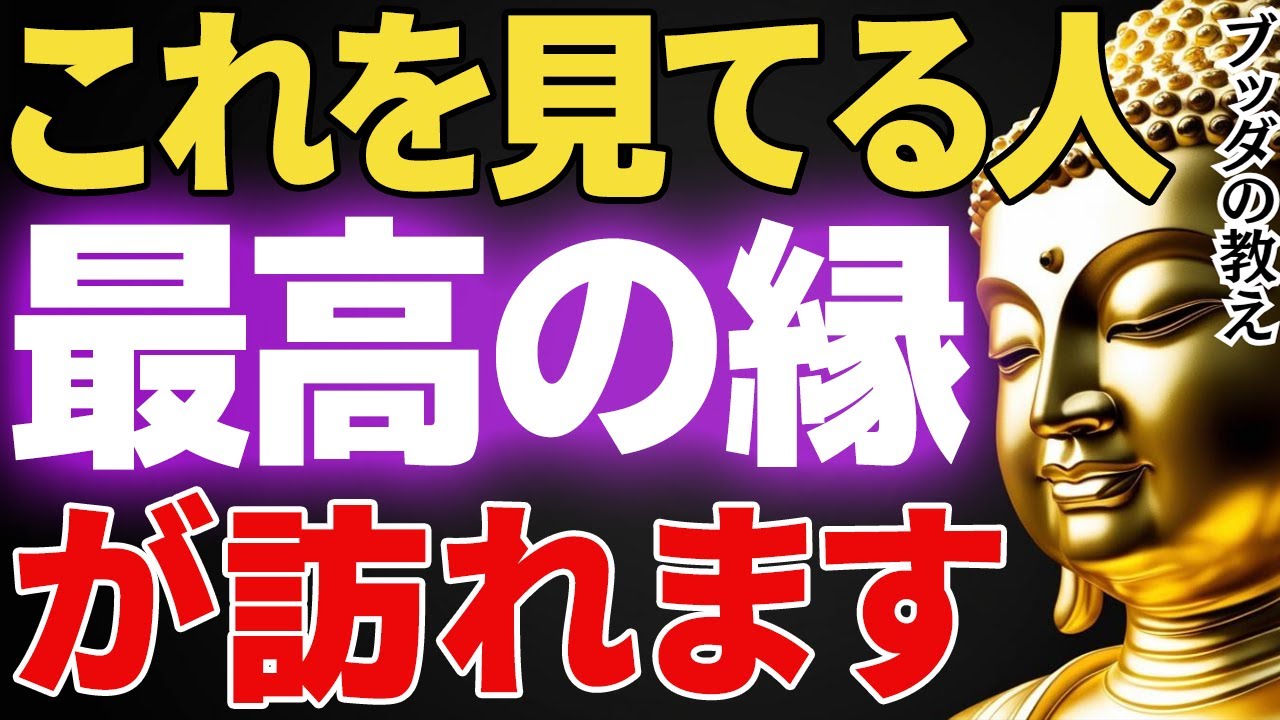 実はそれ、新しいご縁が訪れる予兆です...その人こそあなたの人生を輝かせる│ブッダ│健康│不安│ストレス│お釈迦様│執着【ブッダの教え】