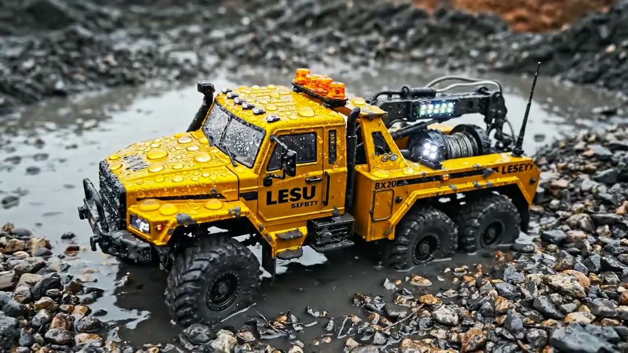 Massive 1:14 RC Liebherr R 9800 Excavator Cleaning Up Heavy Rubble! 🏗️💥