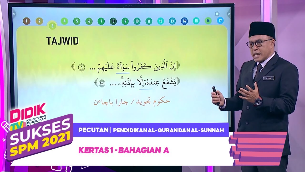 Sukses SPM (2021) - Pecutan | Pendidikan Al-Quran Dan Al-Sunnah: Kertas 1 - Bahagian A