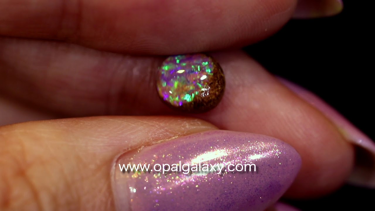 1.25 Cts Pipe Crystal Boulder Opal Ring Stone TT34