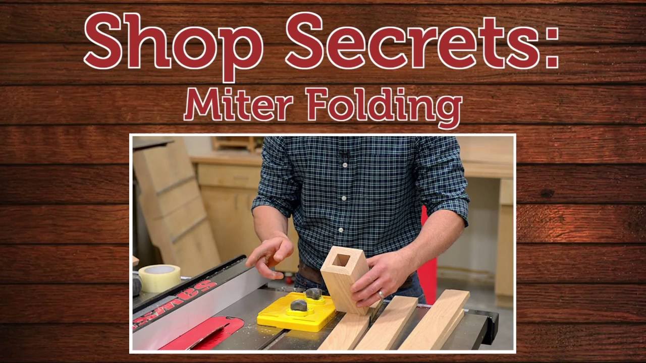 Shop Secret: Miter Folding