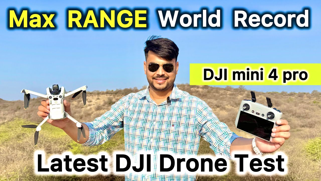 DJI mini 4 pro Range Test | DJI drone distance test World Record | Happy Screen