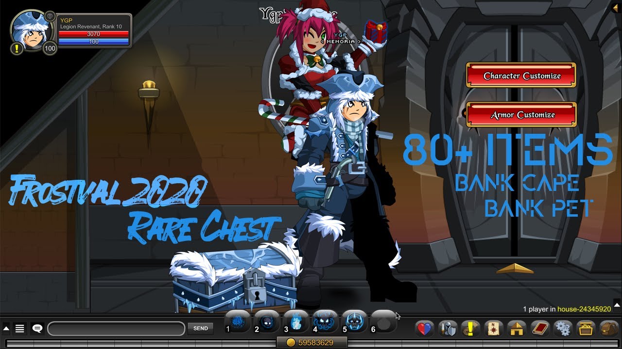 AQW - Preview Rare Frostval 2020 Collection Chest Worth 26K ACS