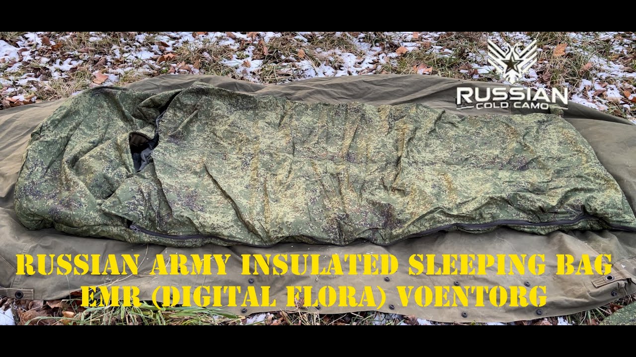 Russian ECWCS - Russian Army Insulated Sleeping Bag EMR (Digital Flora) Voentorg