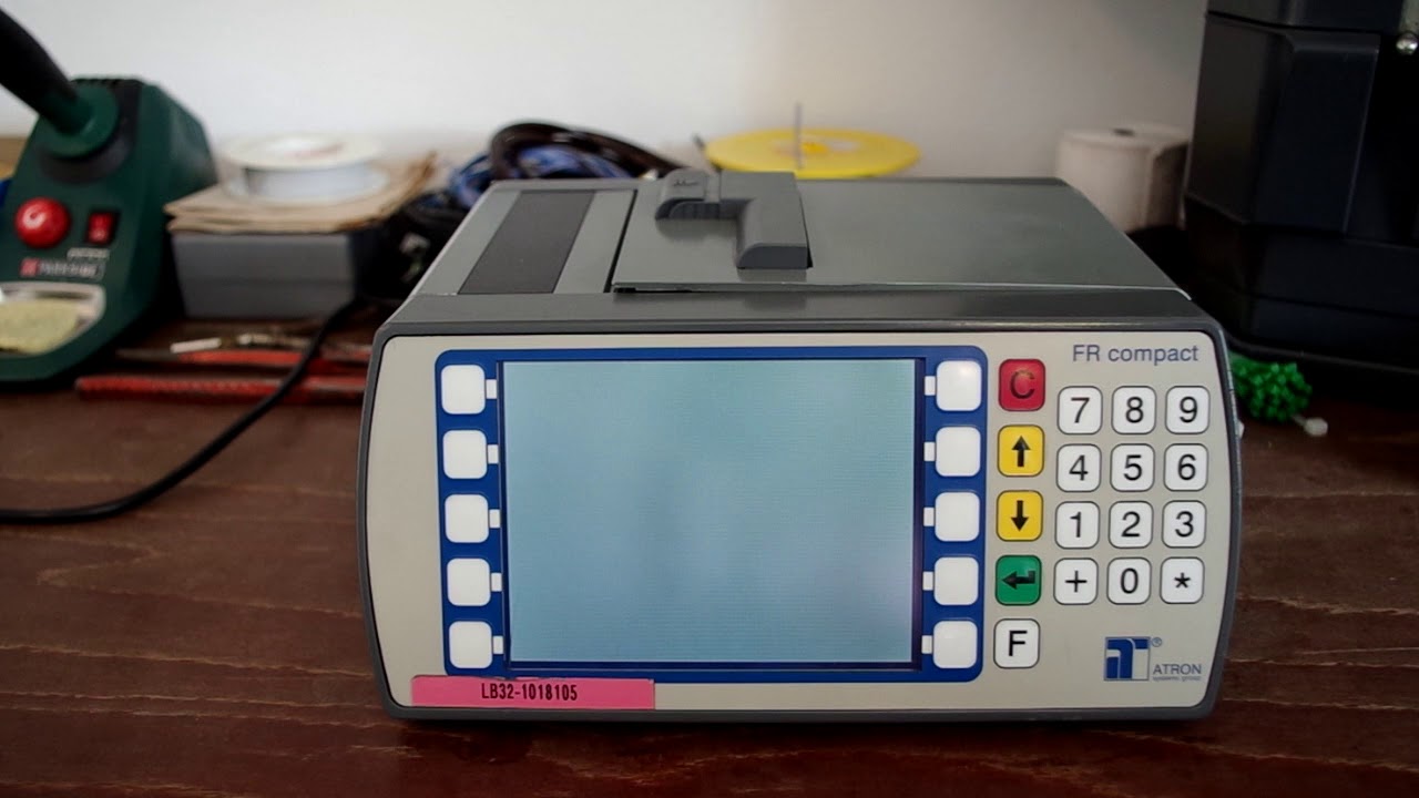 Omsi Fahrerarbeitsplatz: Fahrscheindrucker Atron FR compact