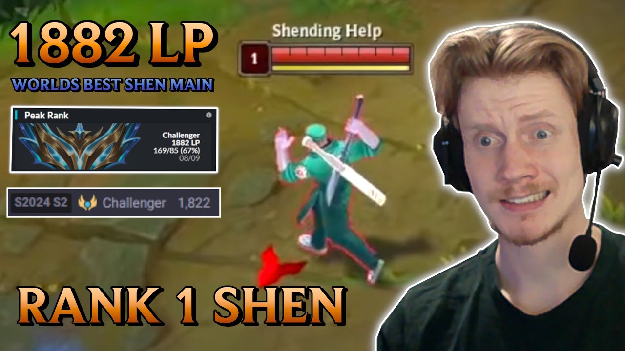 Testing my Garen vs The Worlds Best Shen!! 1800 LP