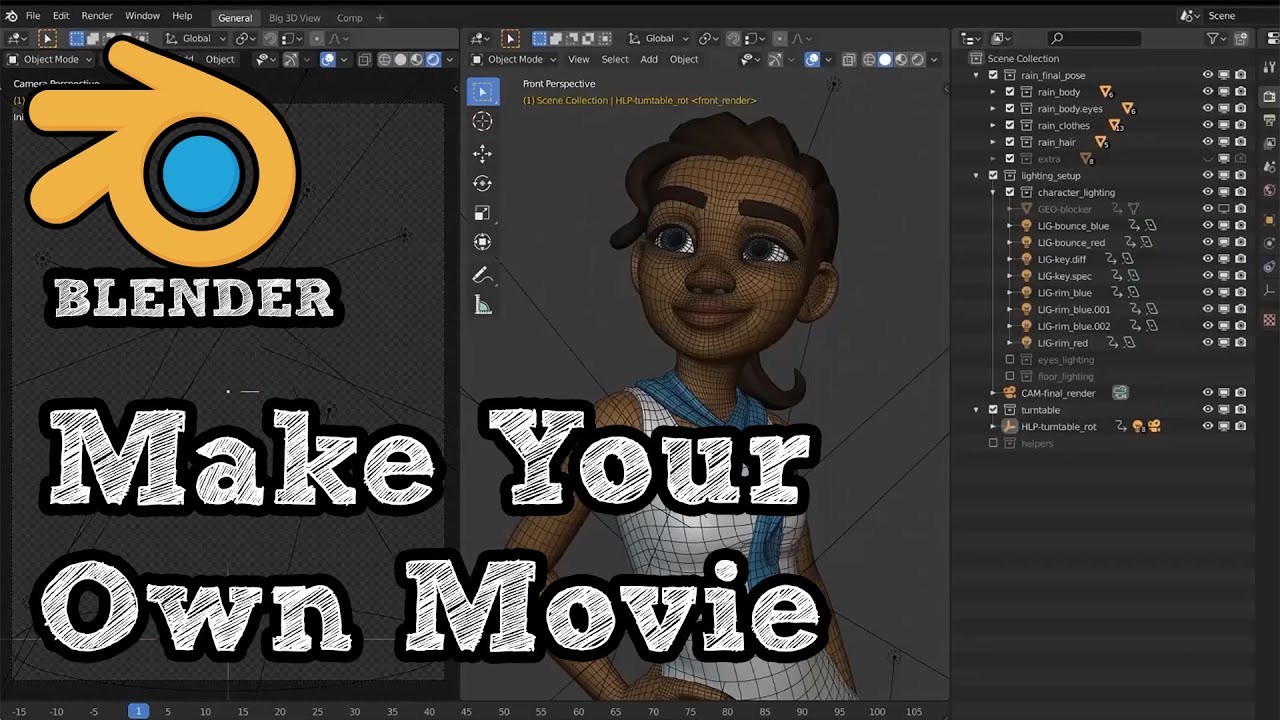 Как создавать 3D-анимированные фильмы в Blender