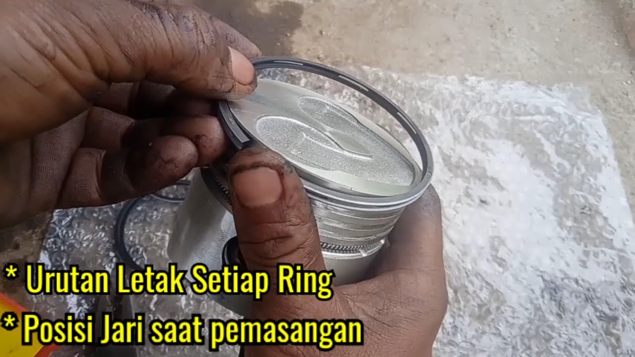 CARA MEMASANG DAN MELETAKKAN POSISI RING PISTON PADA MESIN DIESEL
